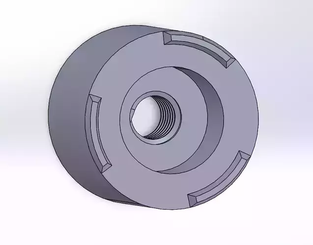 M6 Round 20mm OD weld nut