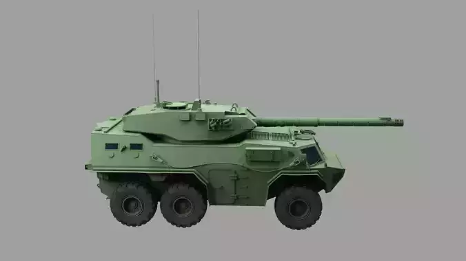  Vickers Medium Mk II Armored Patrol Vehicle 3D model