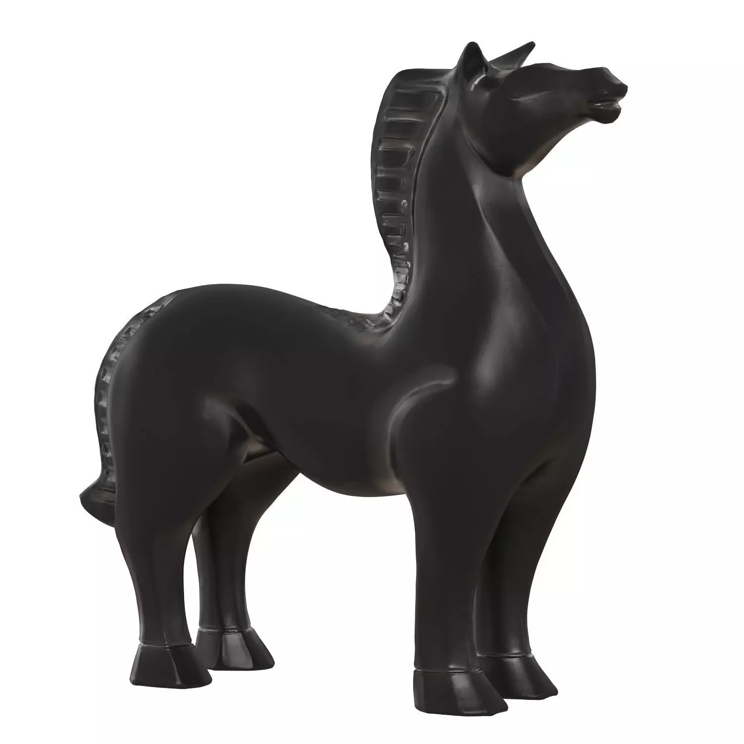 Minimalist Horse Statue 3D model_0