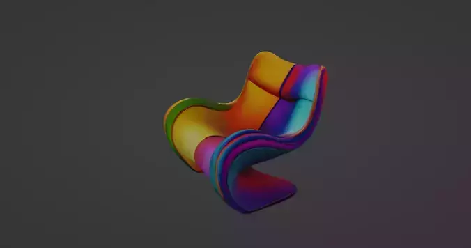 Vibrant Modern Lounge Chair