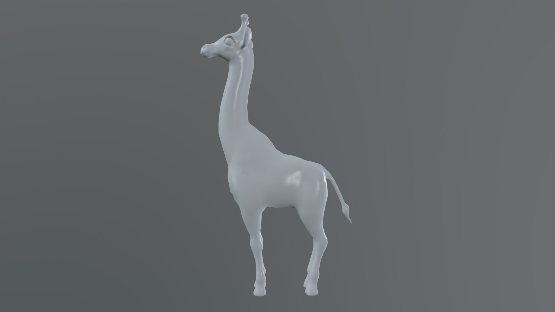 giraffe rig high-poly textured  3D model_12