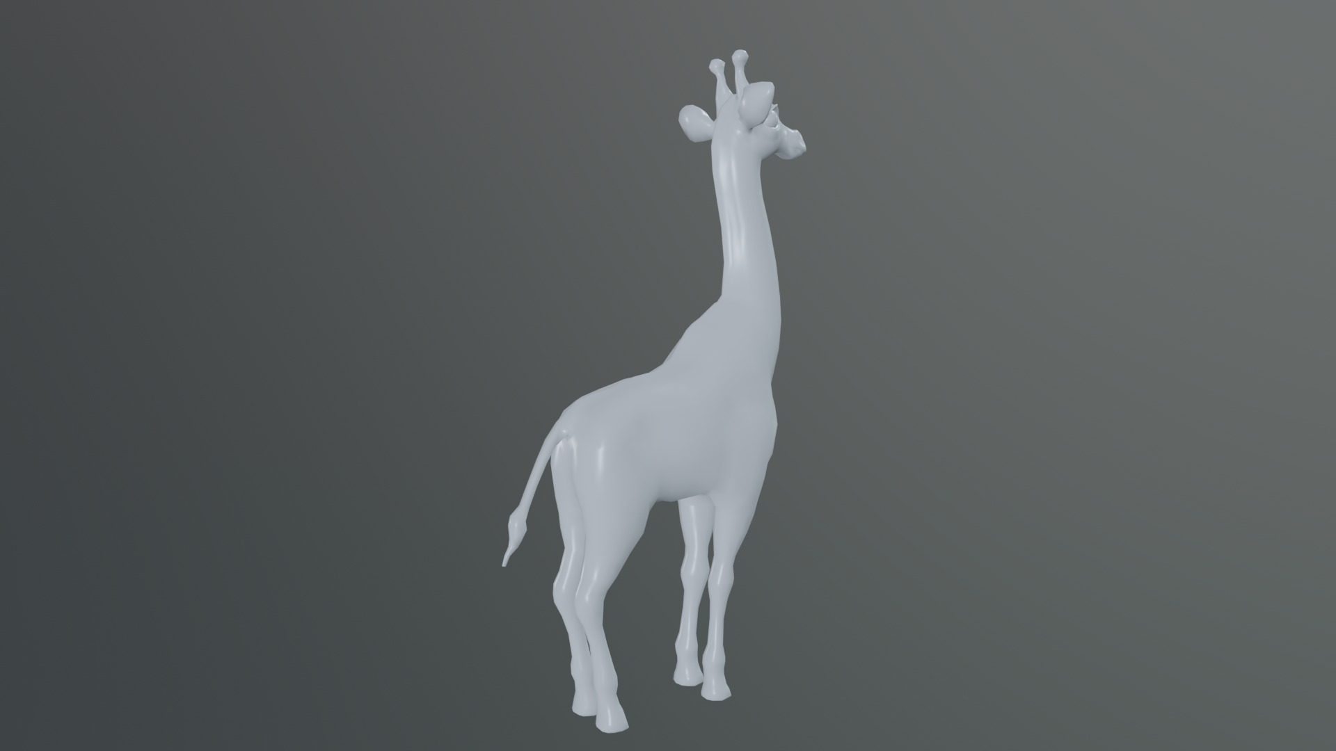giraffe rig high-poly textured  3D model_13