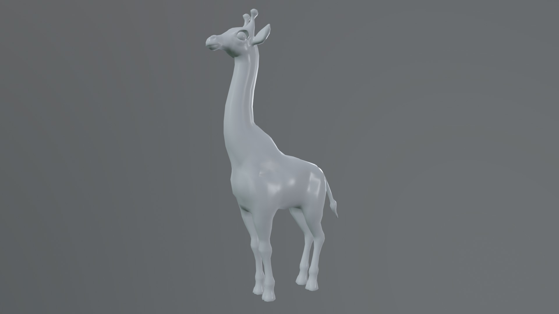 giraffe rig high-poly textured  3D model_11