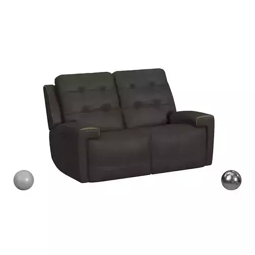 Iris Power Reclining Loveseat with Power Headrests By Flexsteel  3D model