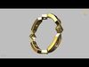Carre Gem Ring 3D print model_1