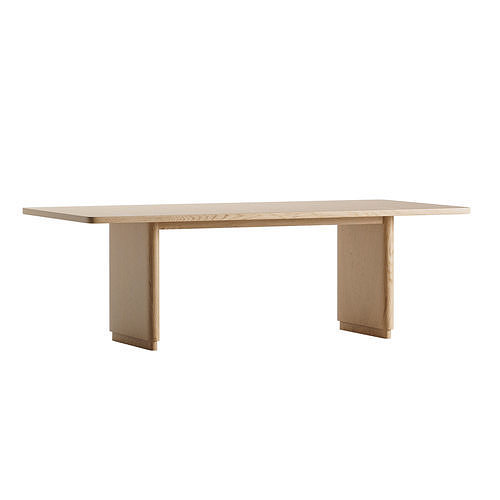 minna chair rina table 3D model 4