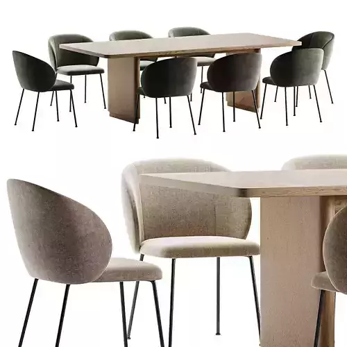 minna chair rina table