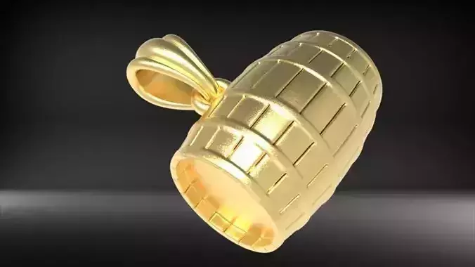 Bourbon whiskey barrel charm Pendant Necklace Jewelry