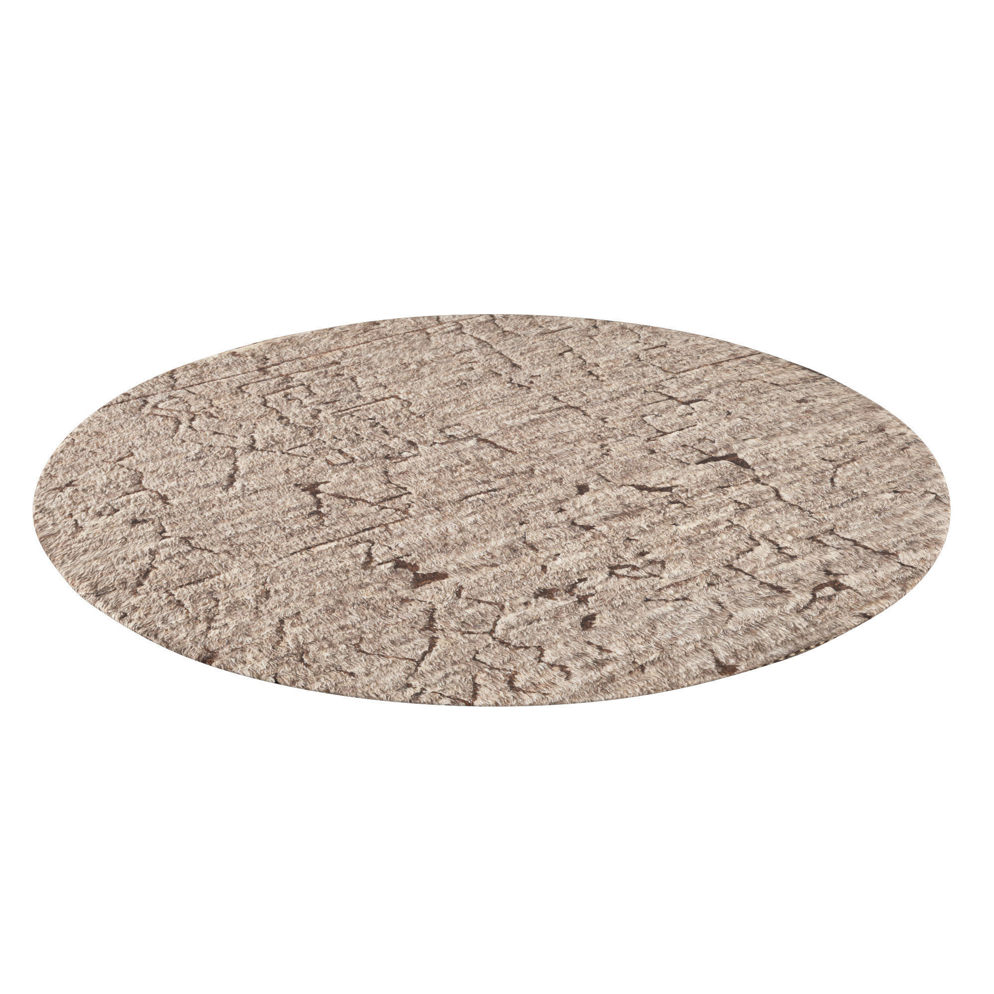 Egan Wool Rug round 3D model_1