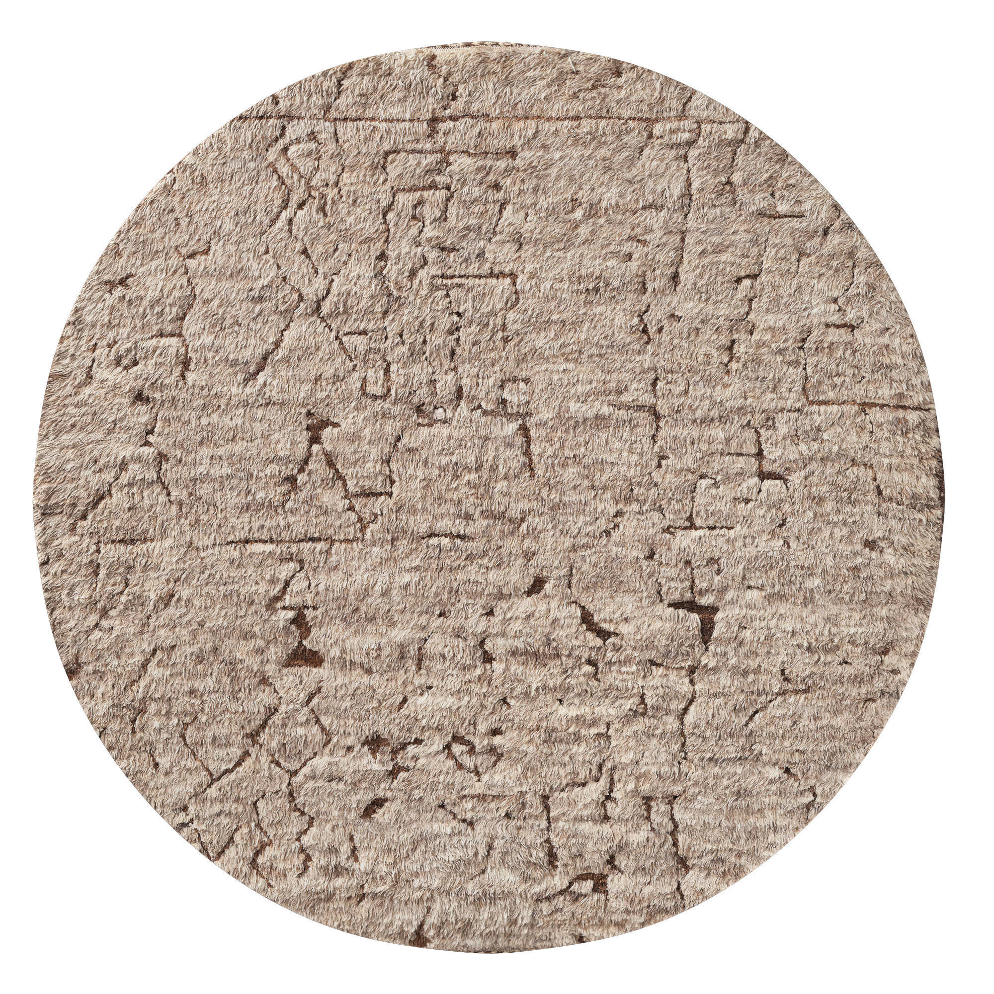 Egan Wool Rug round 3D model_3