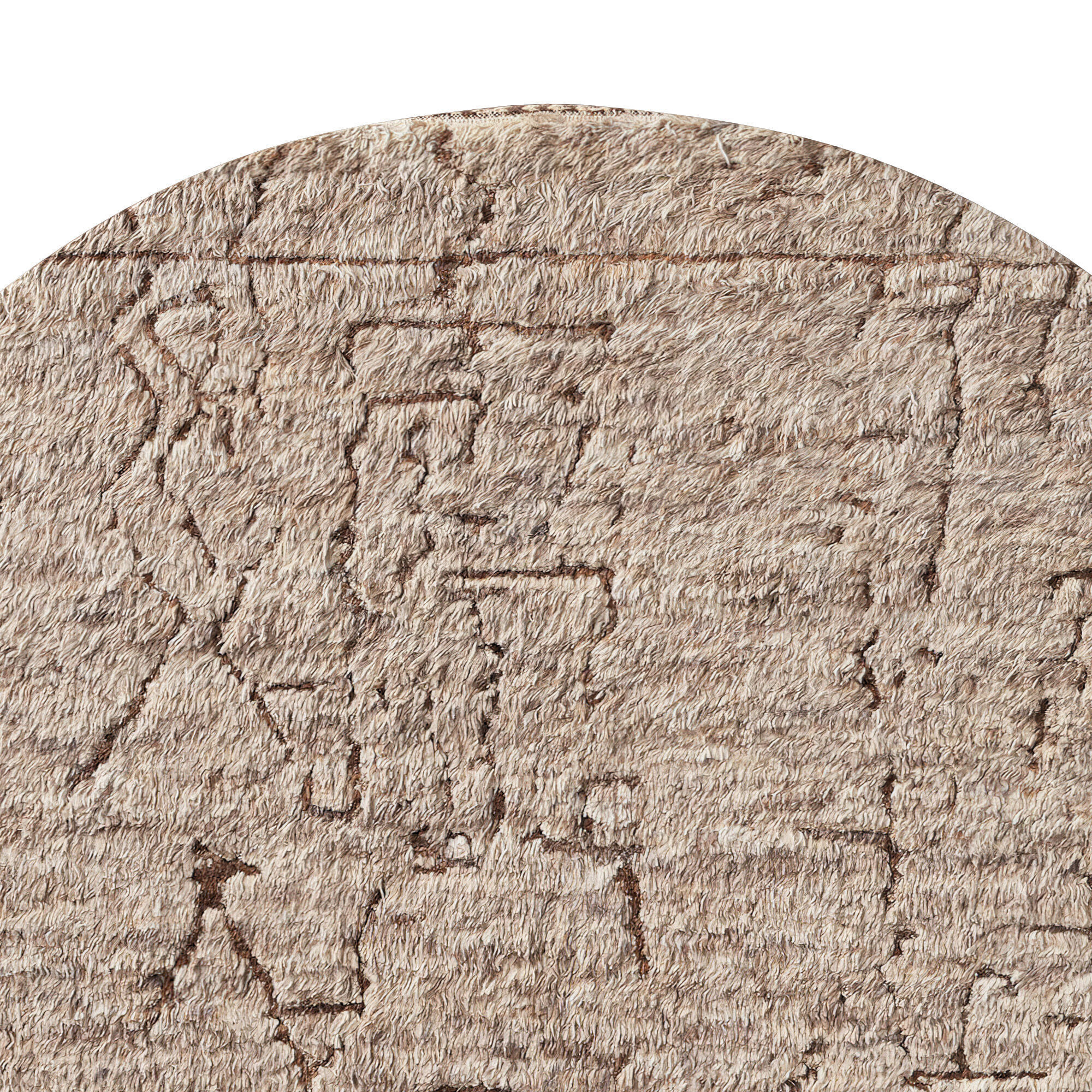 Egan Wool Rug round 3D model_4