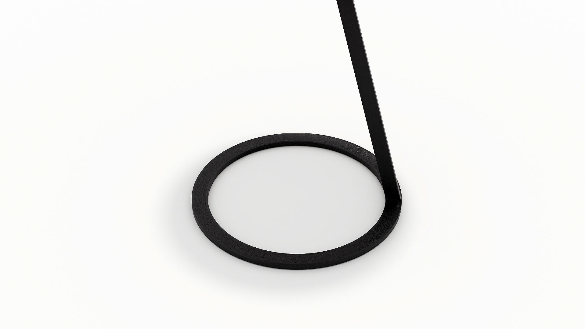 Minimalist 3D model of a sleek round side table 3D model_4