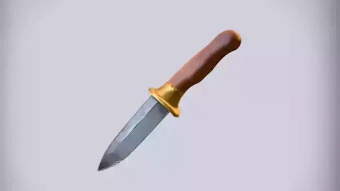 wooden handled knife