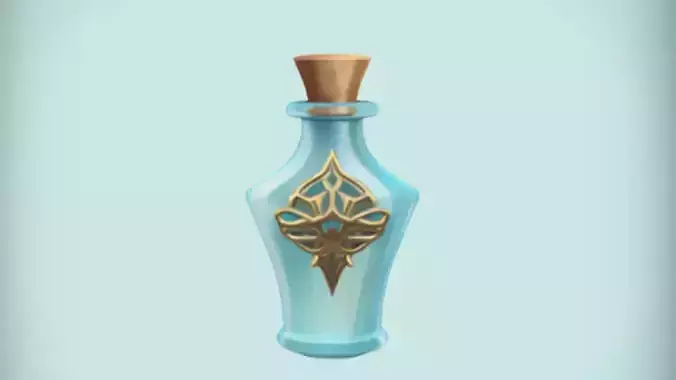 ornate magical potion bottle