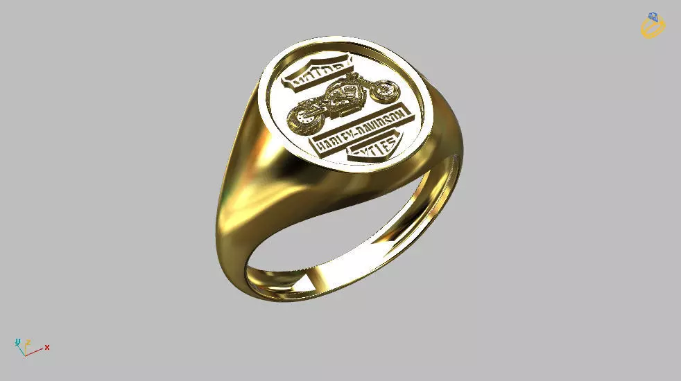 Motorcycle Ring 3D print model