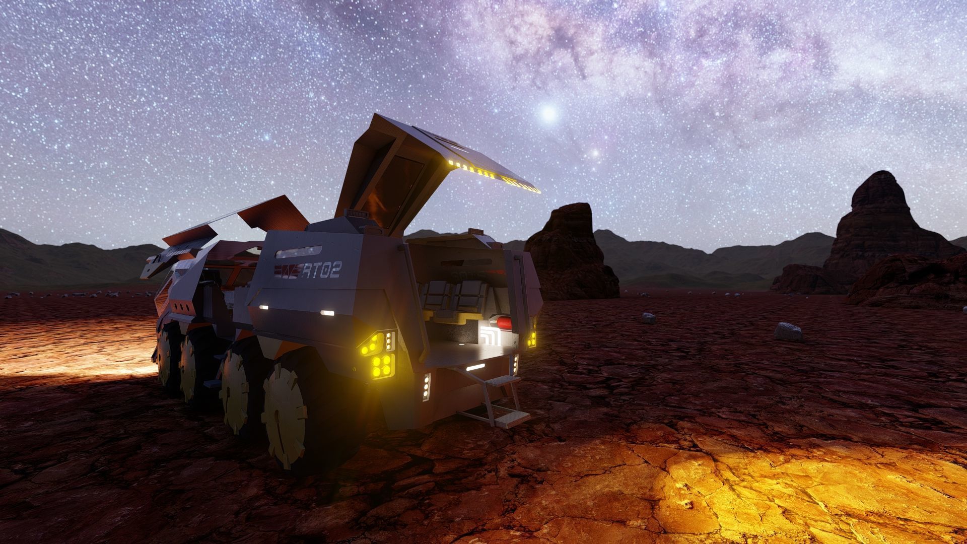 Space rover 3D model_3