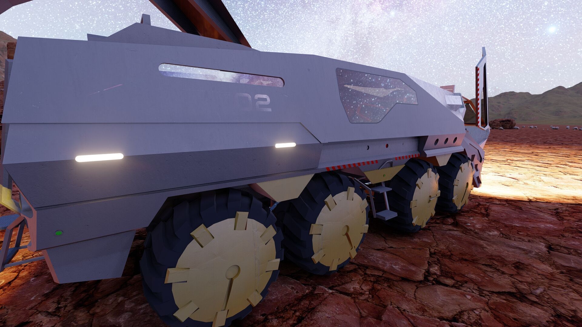 Space rover 3D model_5