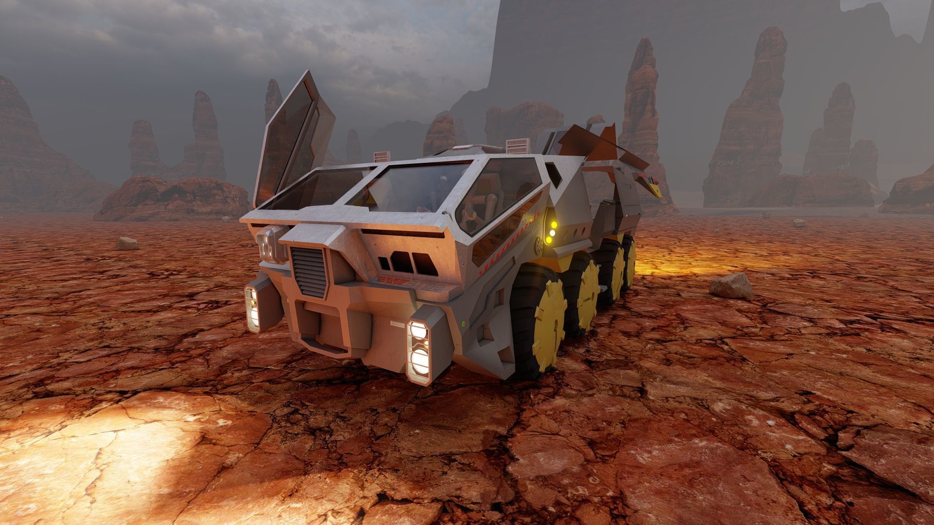 Space rover 3D model_9