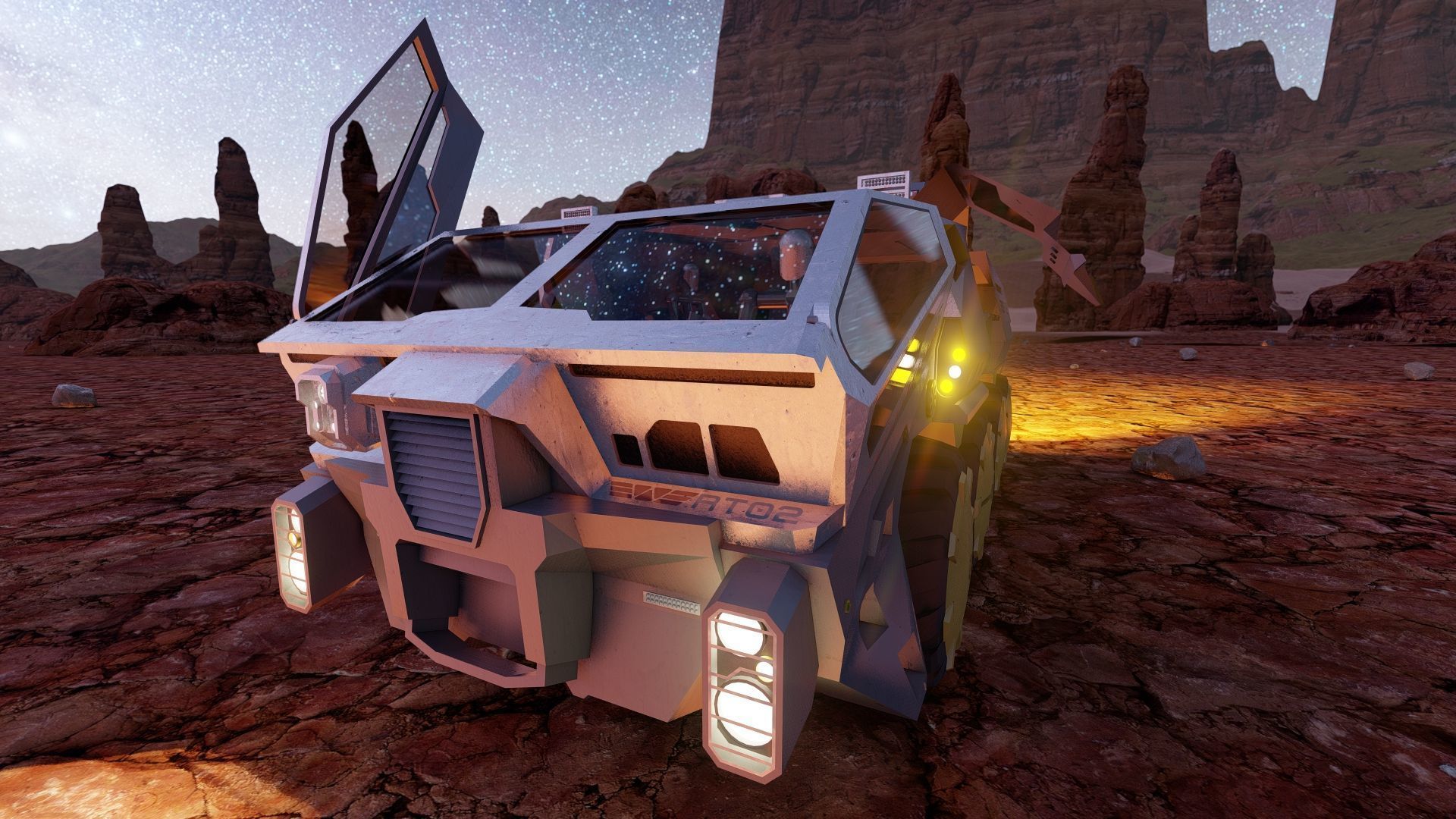 Space rover 3D model_2