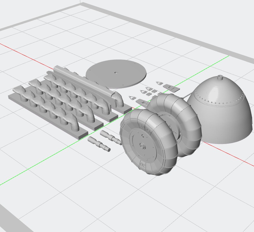 Messerschmitt BF-109 detail set 3D print model_1