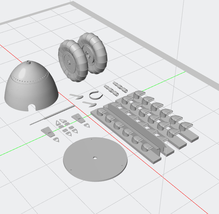 Messerschmitt BF-109 detail set 3D print model_2