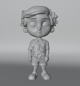 a toy robot boy 3D model_5