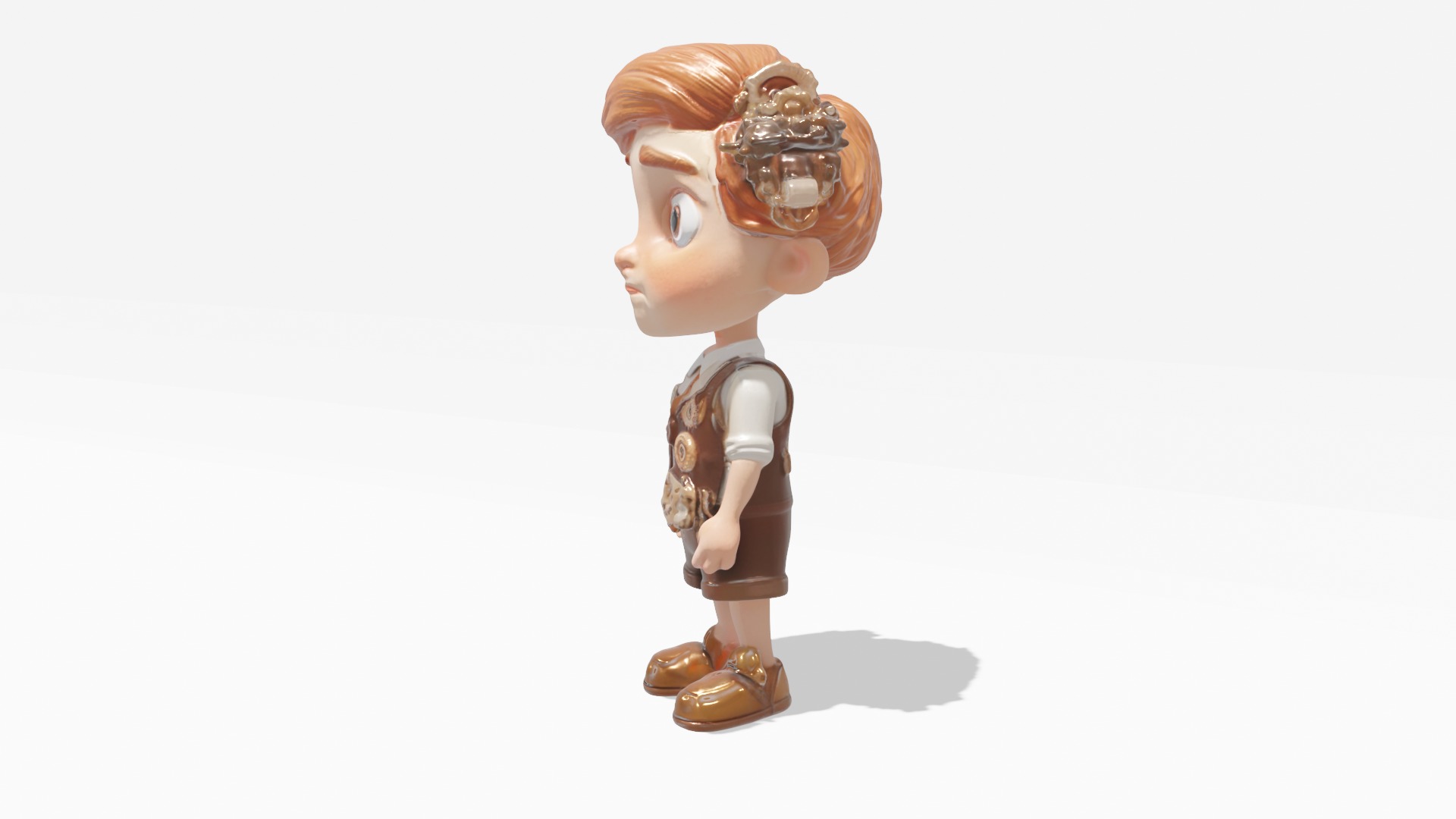 a toy robot boy 3D model_1