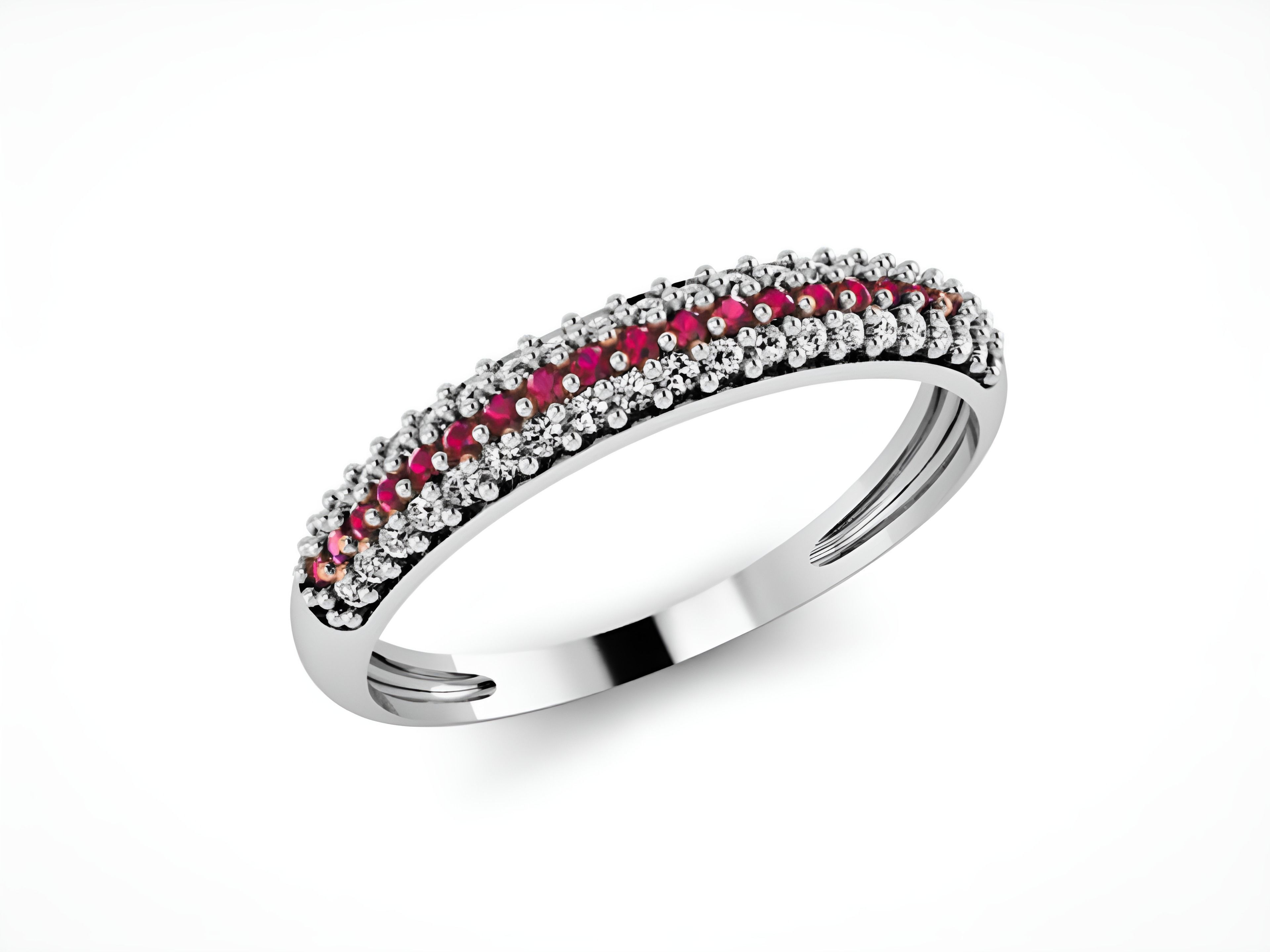 Diamond Band Ring 3D print model_2