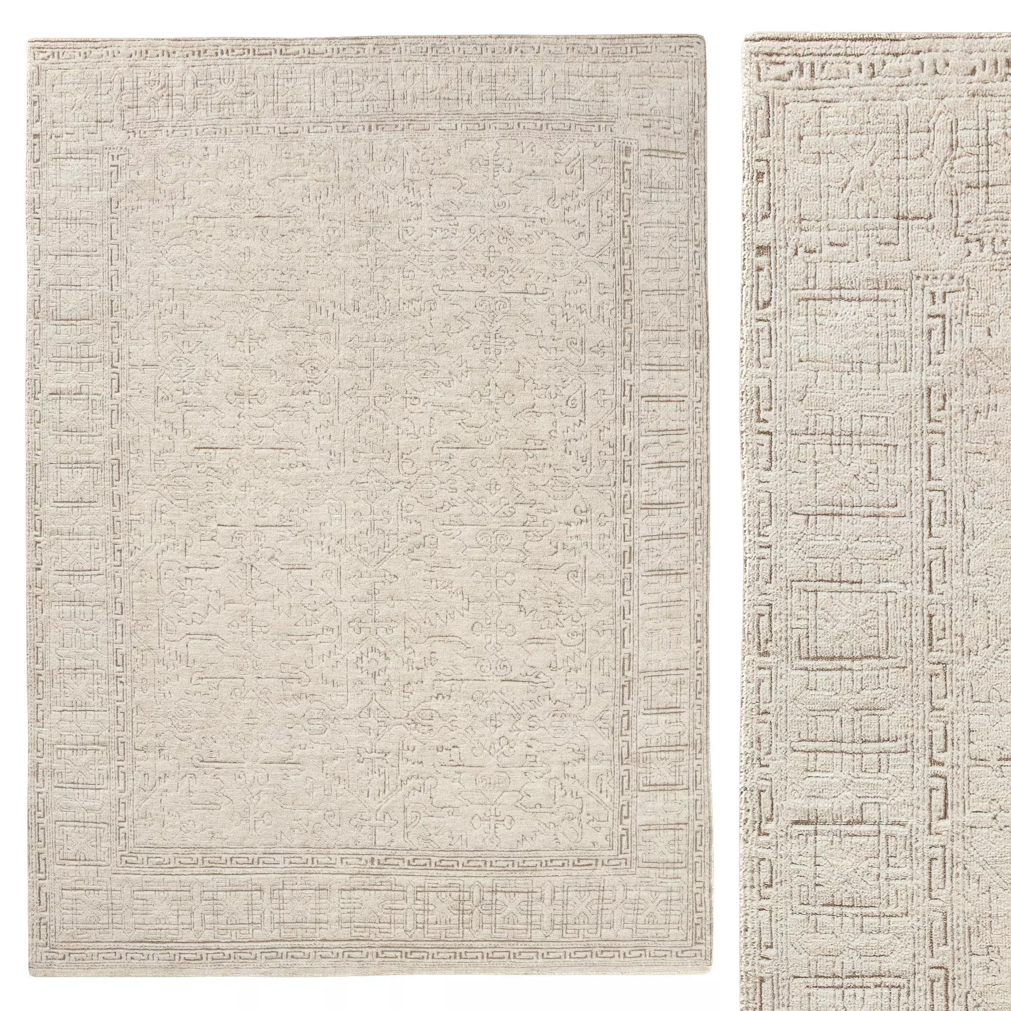 Lunha Wool Rug 3D model_0