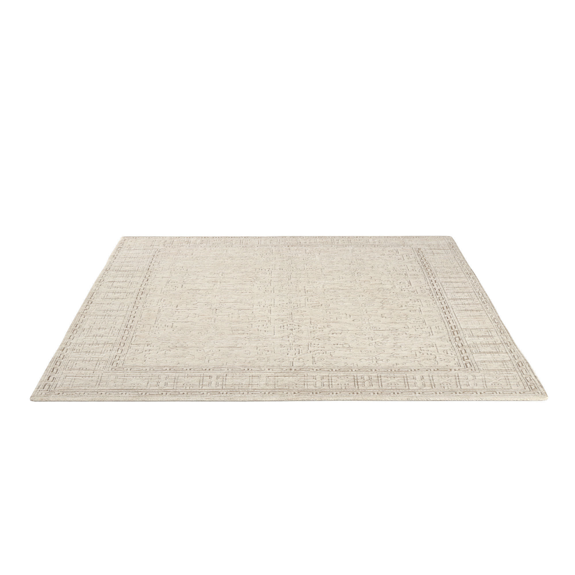 Lunha Wool Rug 3D model_2