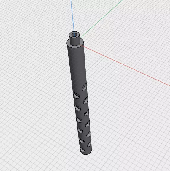Browning M2 machine gun barrel 3D print model_0