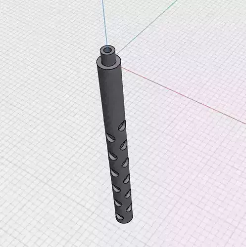 Browning M2 machine gun barrel 3D print model