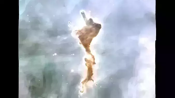 Finger of God Globule 3D model