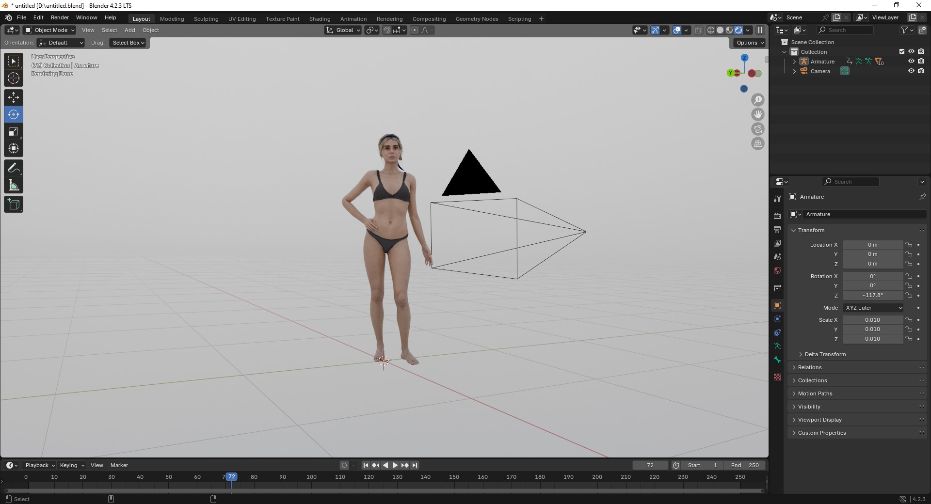 Sveta - Casual Female Character Low-poly 3D model_3