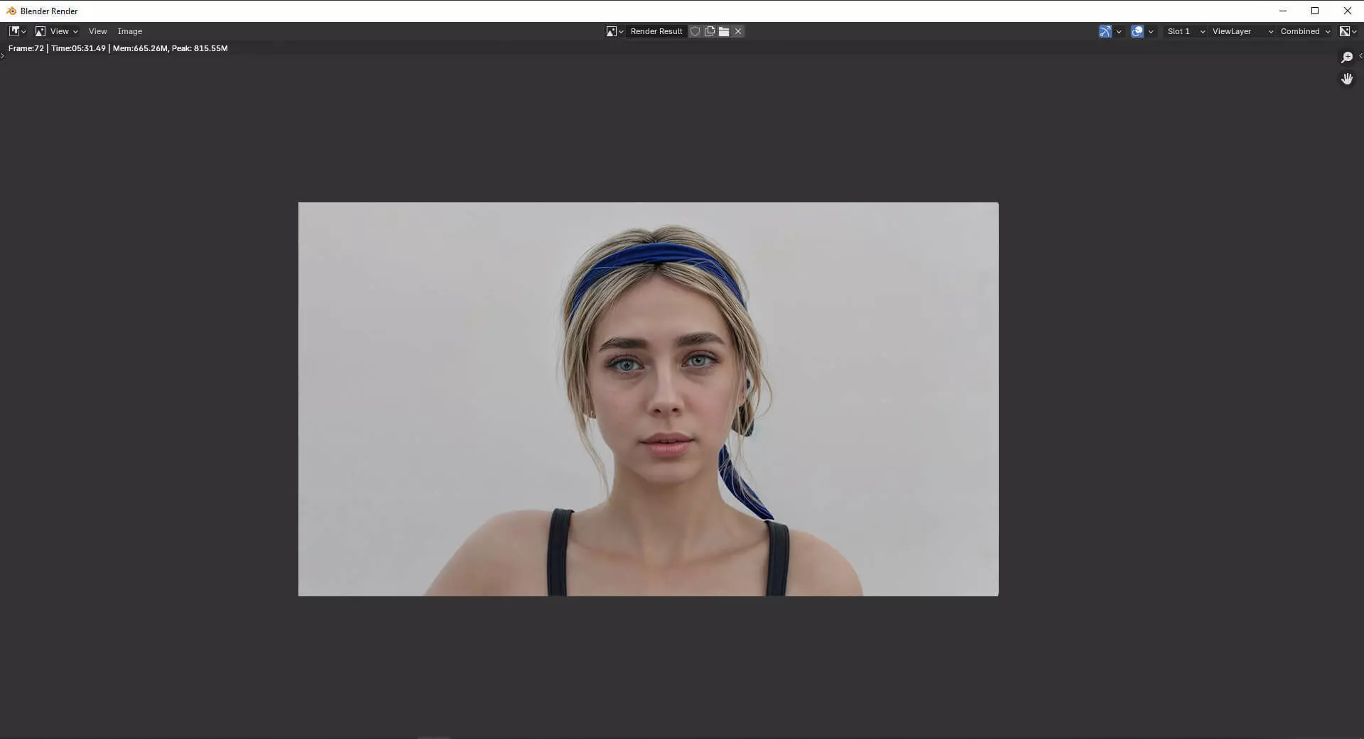 Sveta - Casual Female Character Low-poly 3D model_1