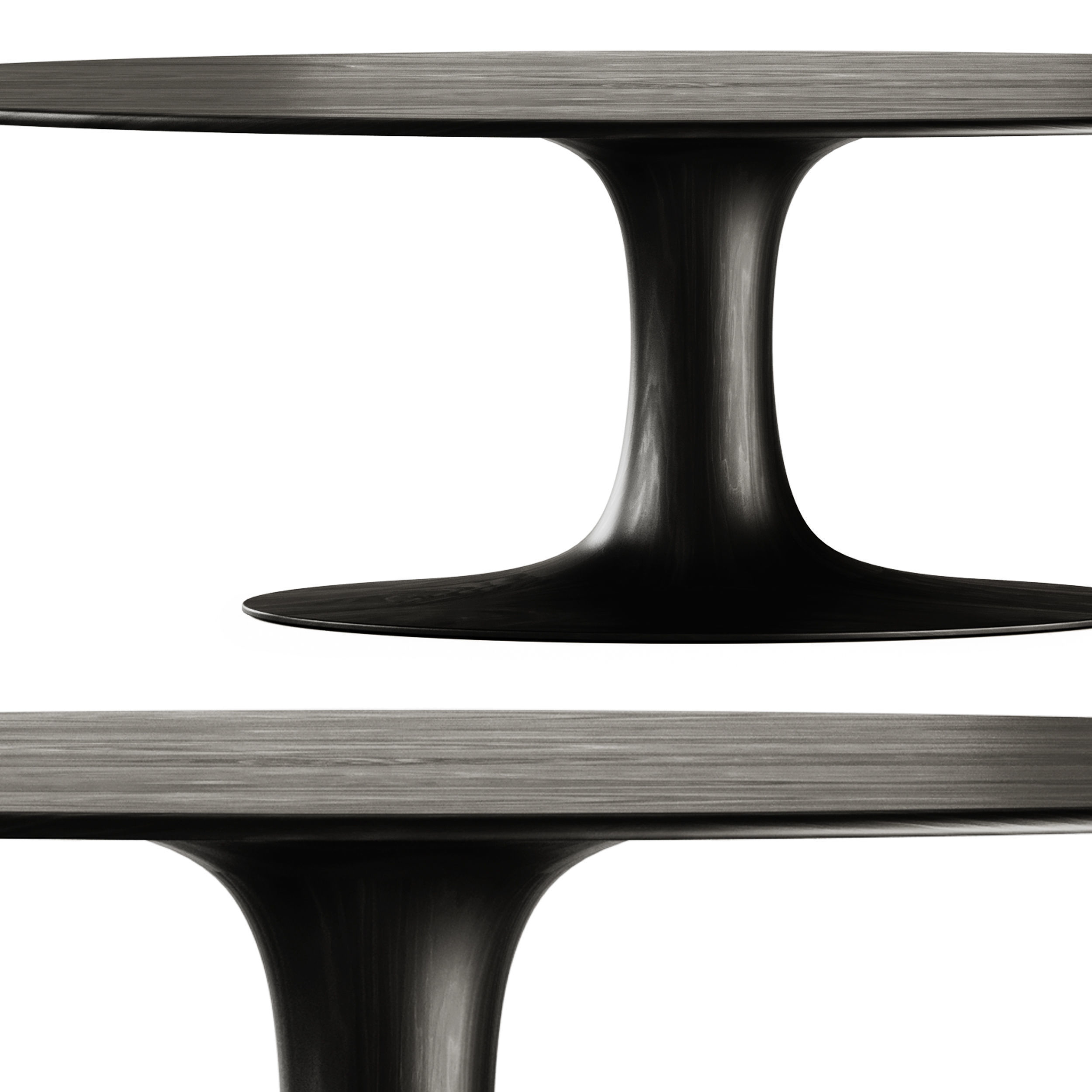 Zeitraum Turntable Oval Dining Table 3D model_2