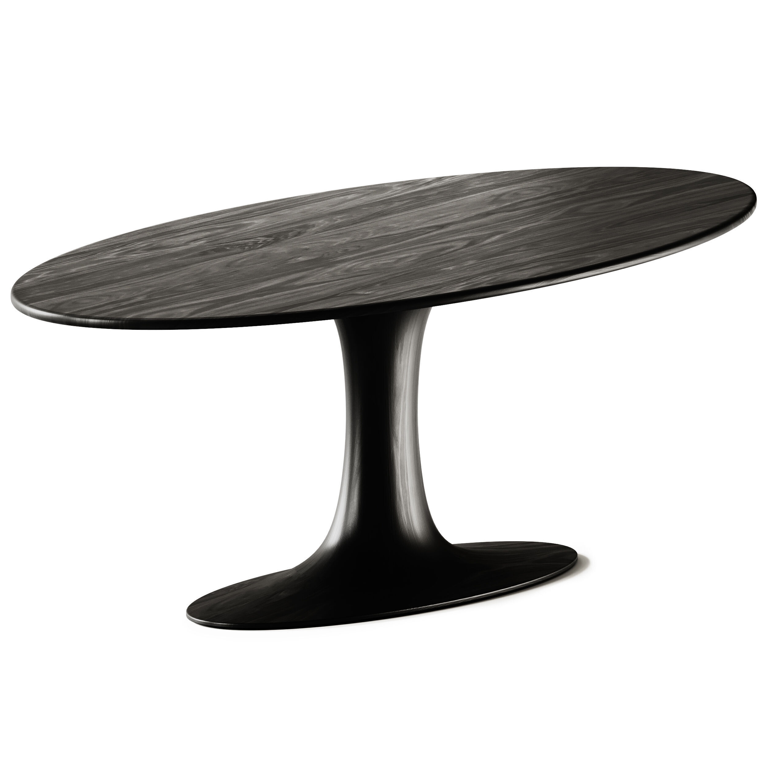 Zeitraum Turntable Oval Dining Table 3D model_1