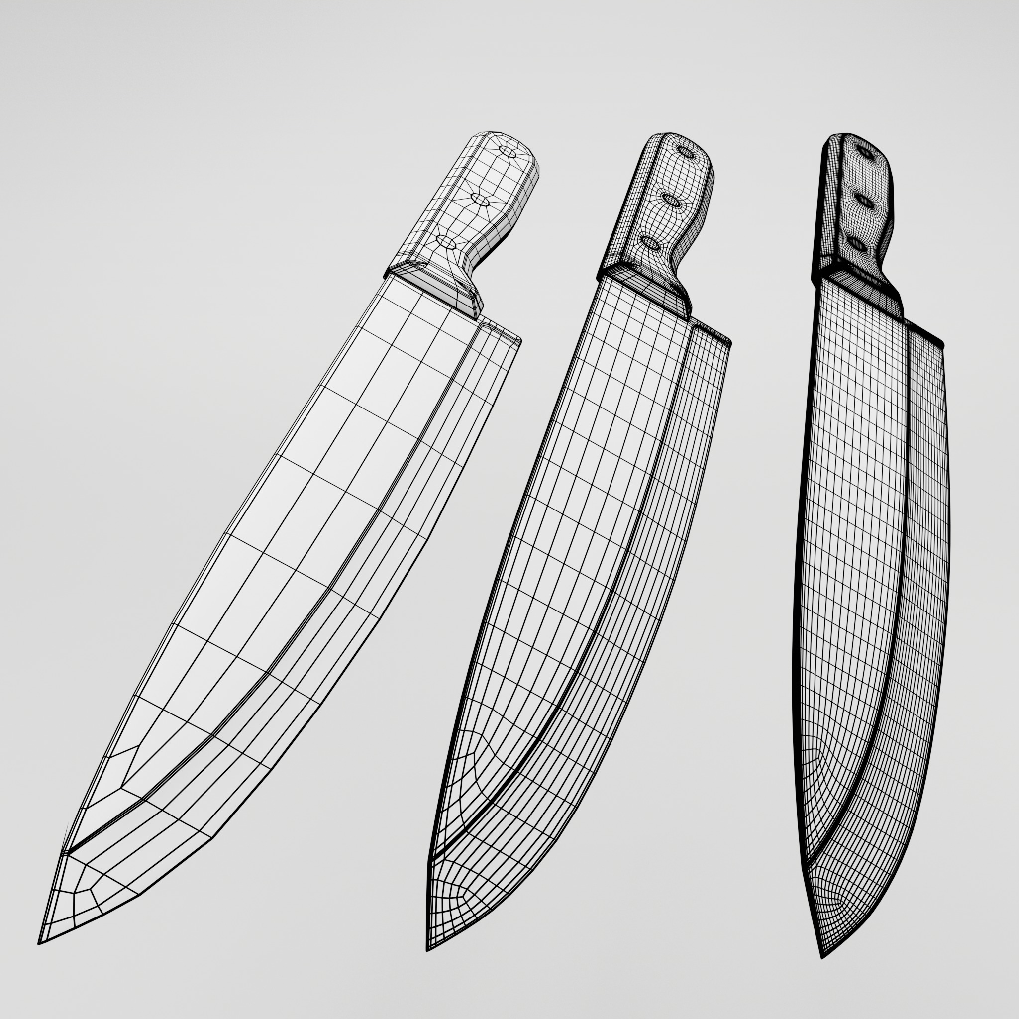 Kitchen Knife 3D model_13
