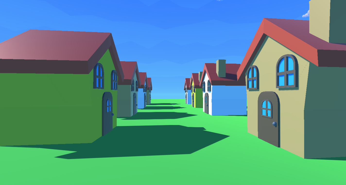 Cartoon house Low-poly 3D model_4