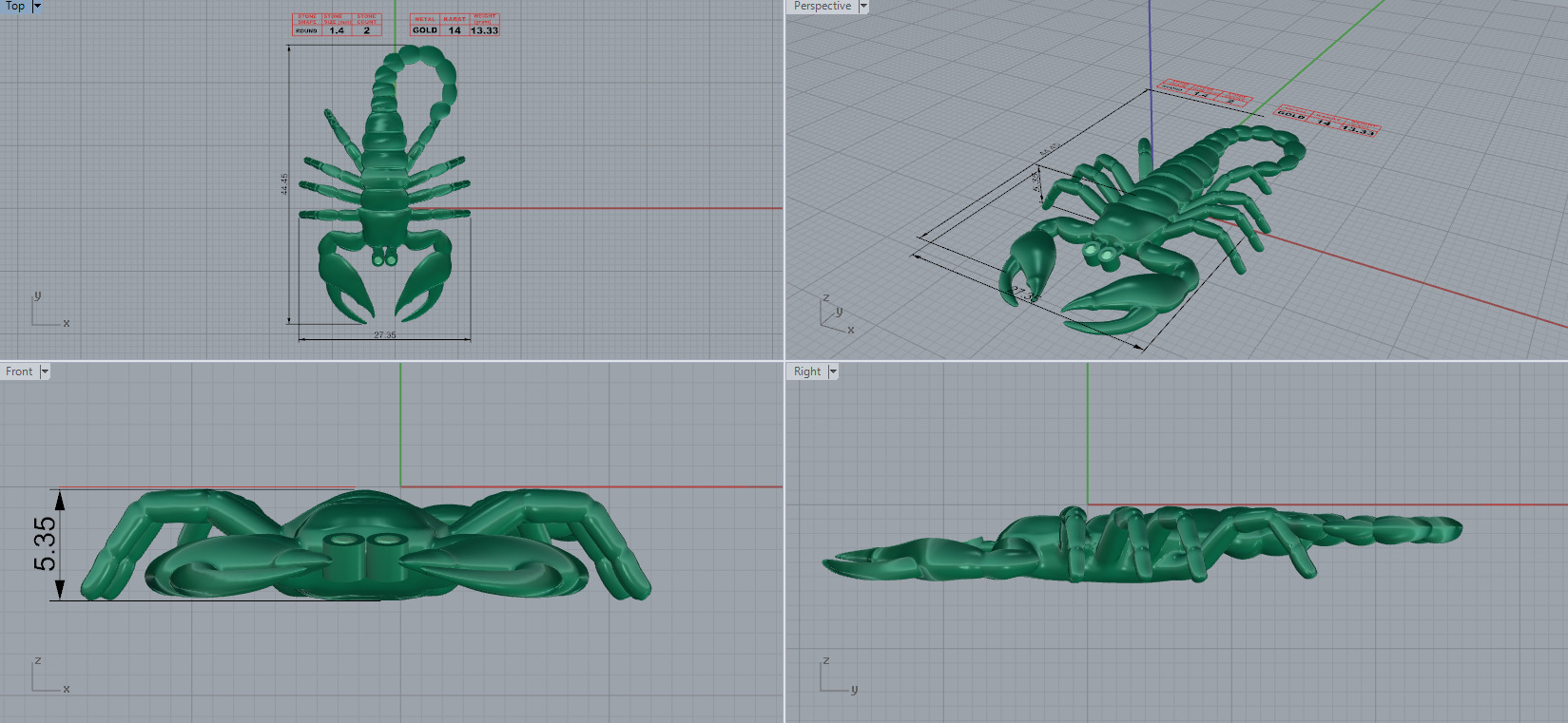Scorpion 3D print model_8