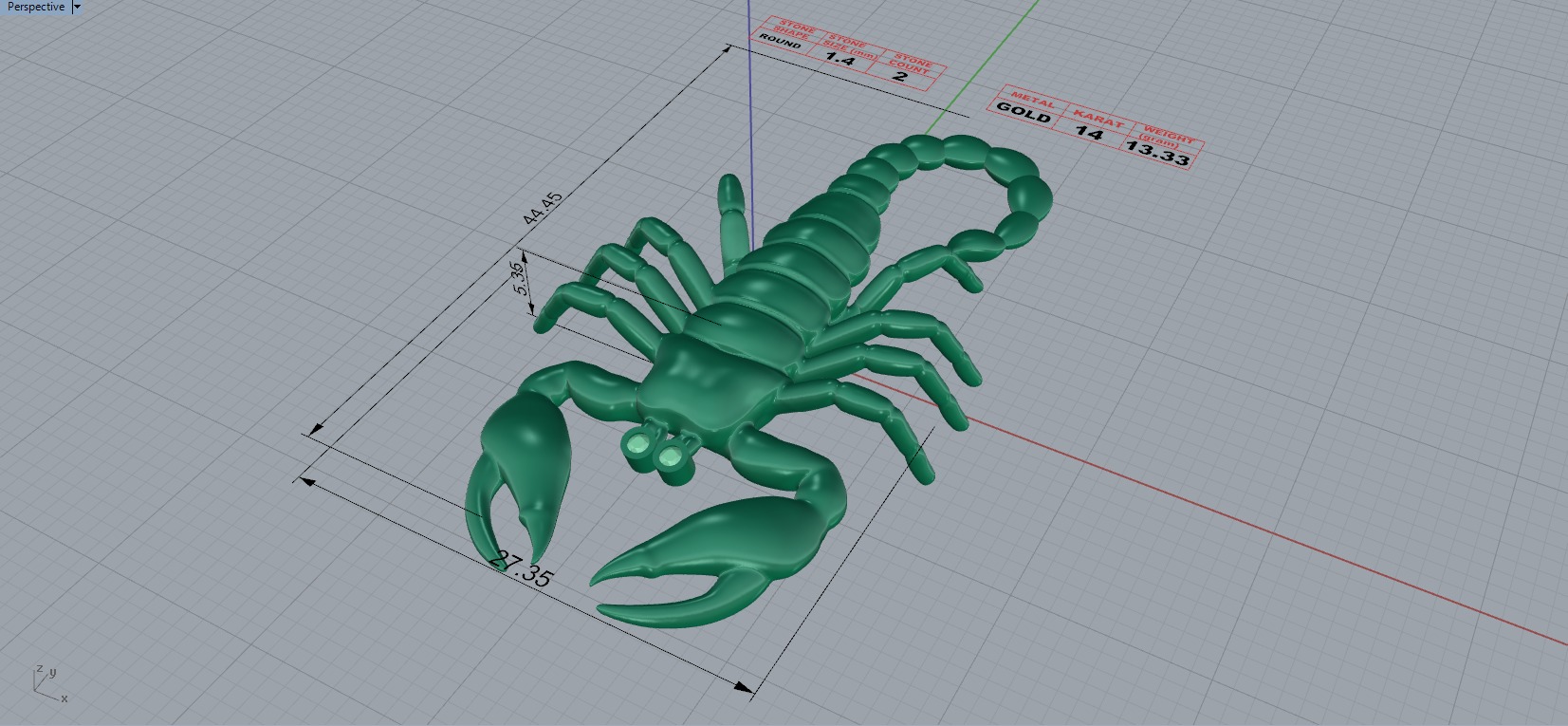 Scorpion 3D print model_7