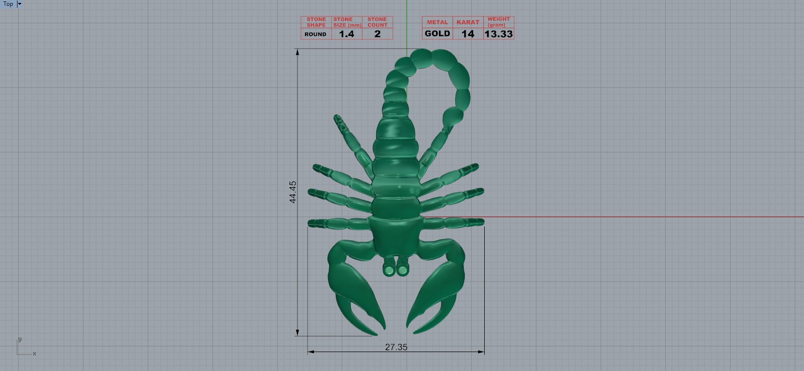 Scorpion 3D print model_9