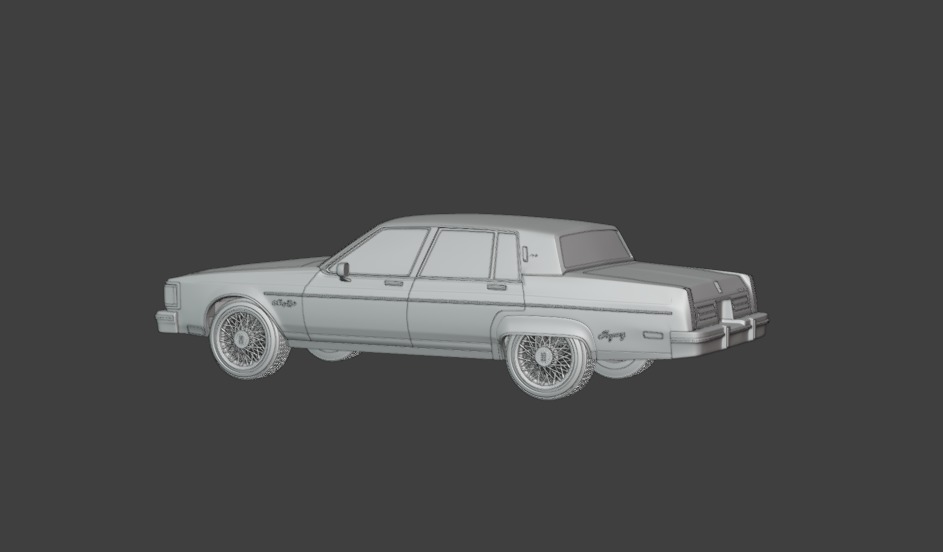 1983 Oldsmobile Regency 3D print model_2