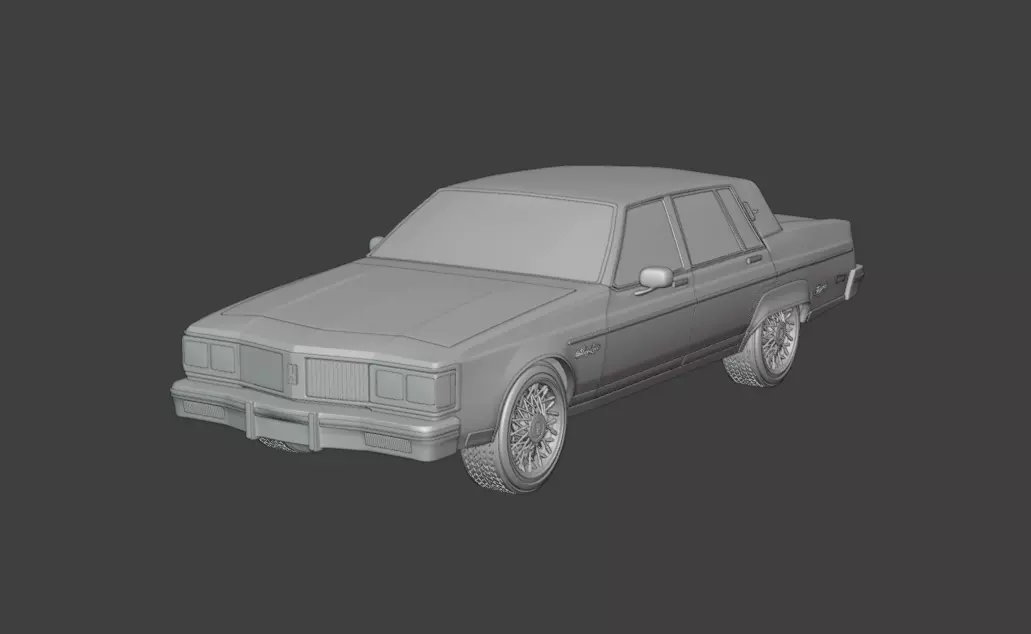 1983 Oldsmobile Regency 3D print model_0