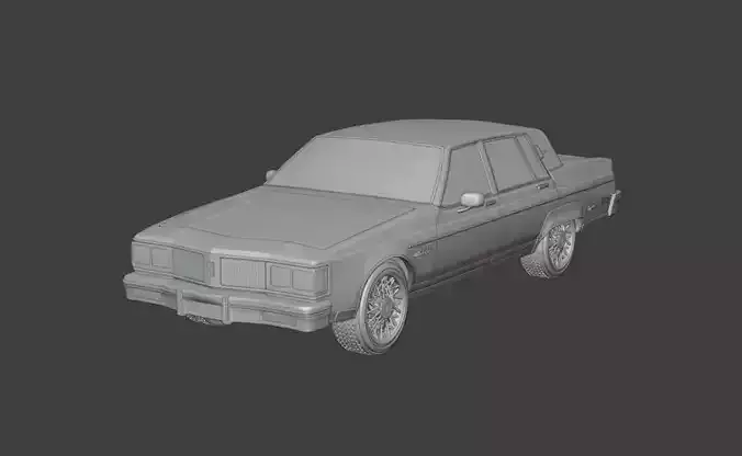 1983 Oldsmobile Regency 3D print model