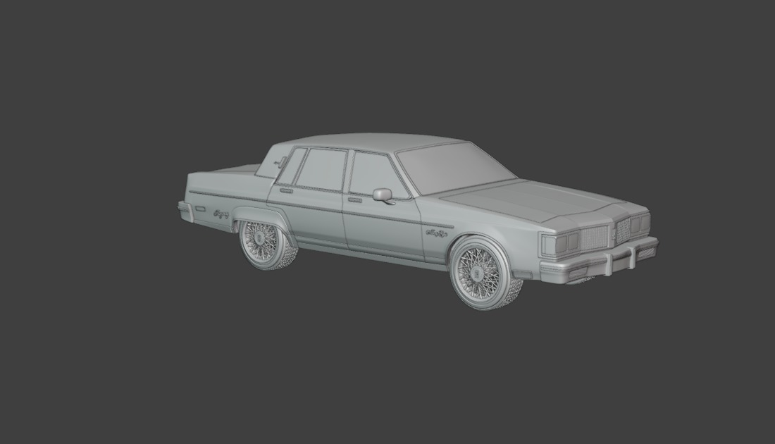 1983 Oldsmobile Regency 3D print model_1