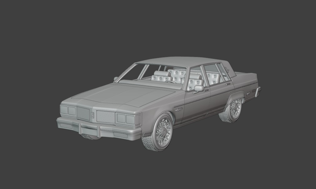 1983 Oldsmobile Regency 3D print model_4