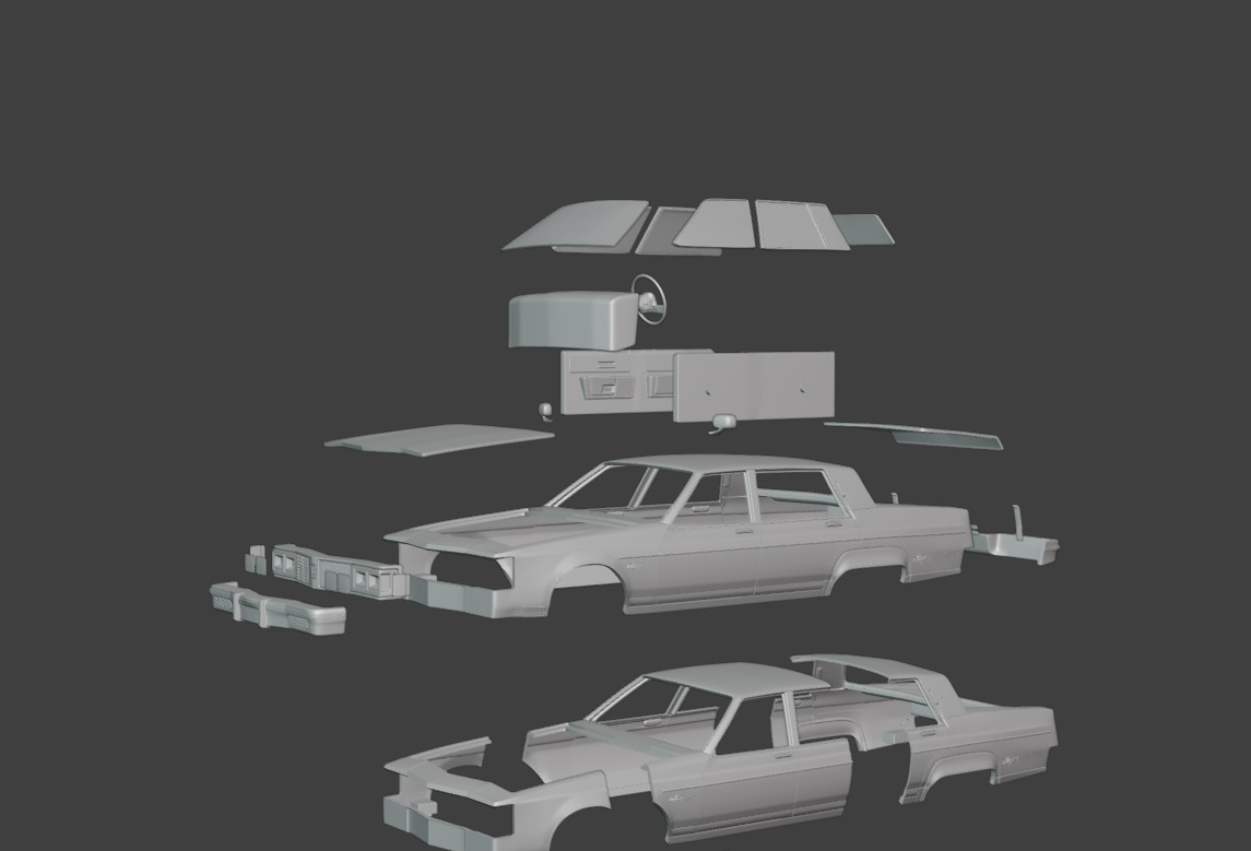 1983 Oldsmobile Regency 3D print model_11