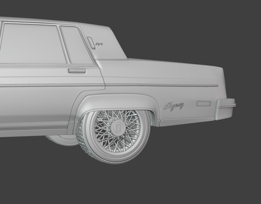 1983 Oldsmobile Regency 3D print model_5