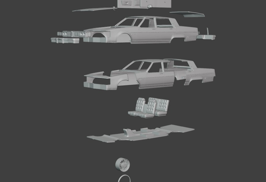 1983 Oldsmobile Regency 3D print model_15